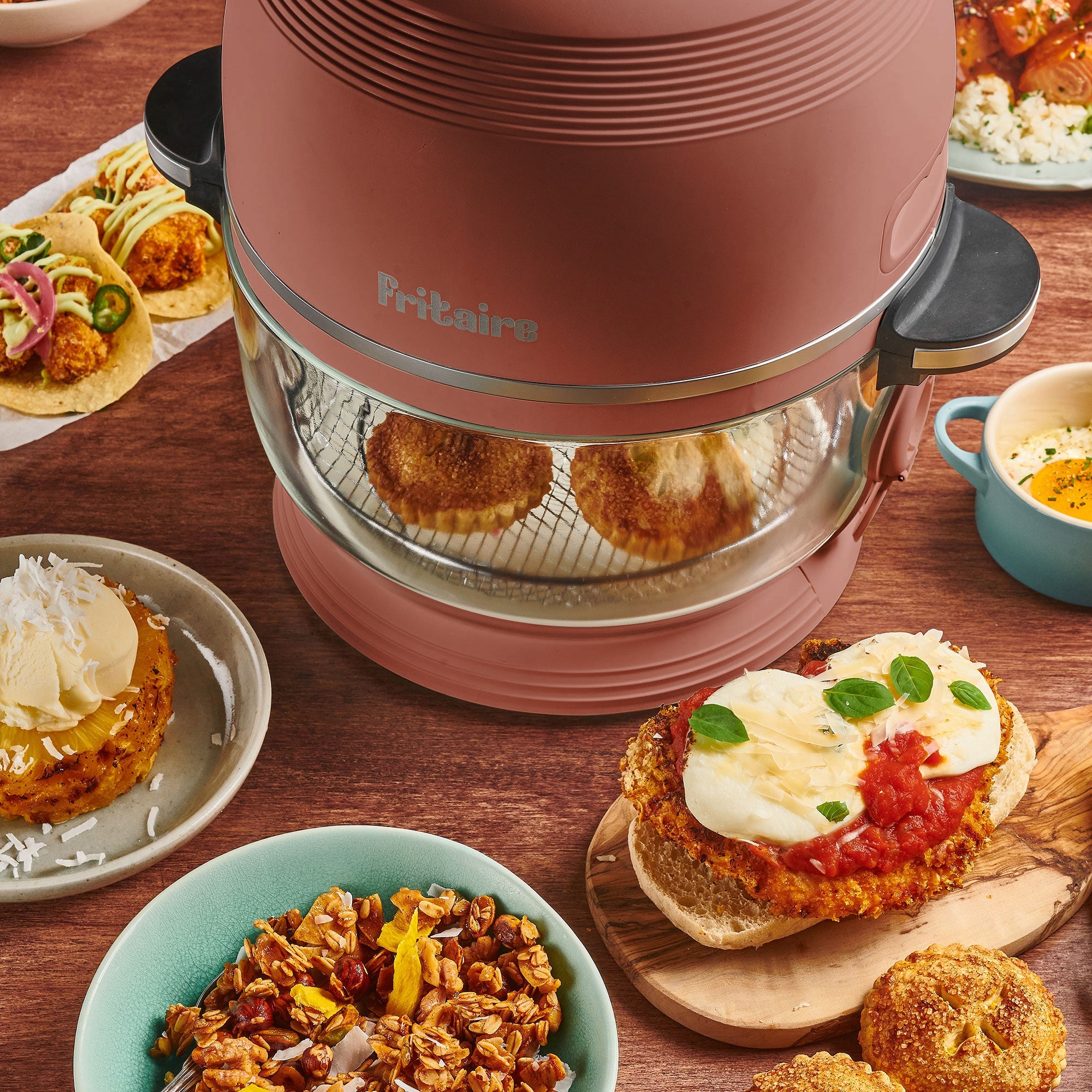 Selbstreinigender & gesunder Airfryer - Mauve Rose